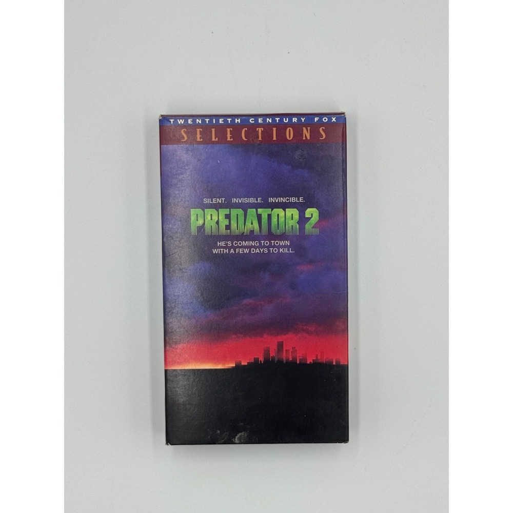 Predator 2 VHS 1990 Danny Glover Sci-Fi Action Movie Fox Selections 1853 17